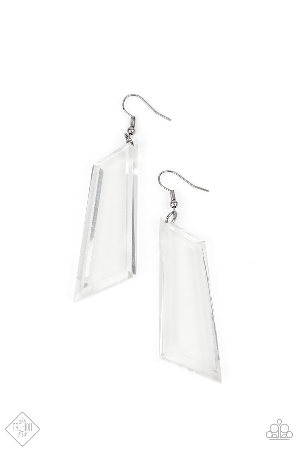 The Final Cut Clear Acrylic Earrings - Paparazzi Accessories