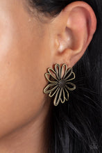 Load image into Gallery viewer, Artisan Arbor - Brass Flower Earring
