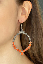 Load image into Gallery viewer, Thai Treasures - Orange Earrings - Paparazzi Accessories
