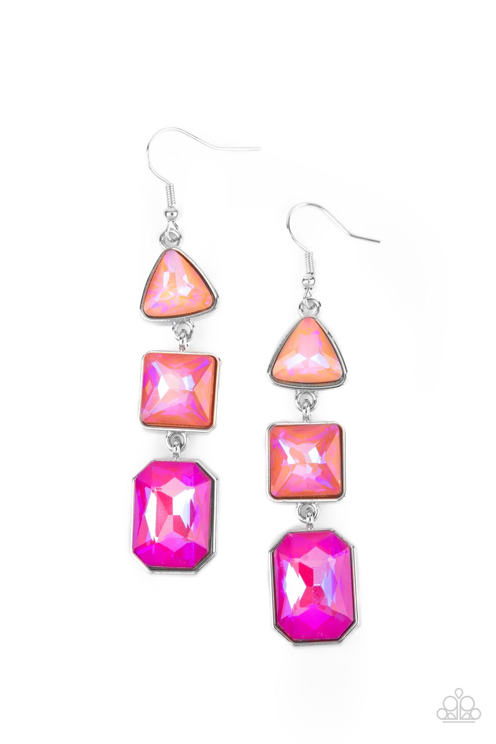 Cosmic Culture - Pink UV Shimmer Earrings