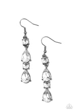 Load image into Gallery viewer, Raise Your Glass to Glamorous - Gunmetal Earrings - Paparazzi Accessories

