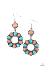 Load image into Gallery viewer, Back At The Ranch - Multi Color Brown and Turquoise  Earrings - Paparazzi Accessories
