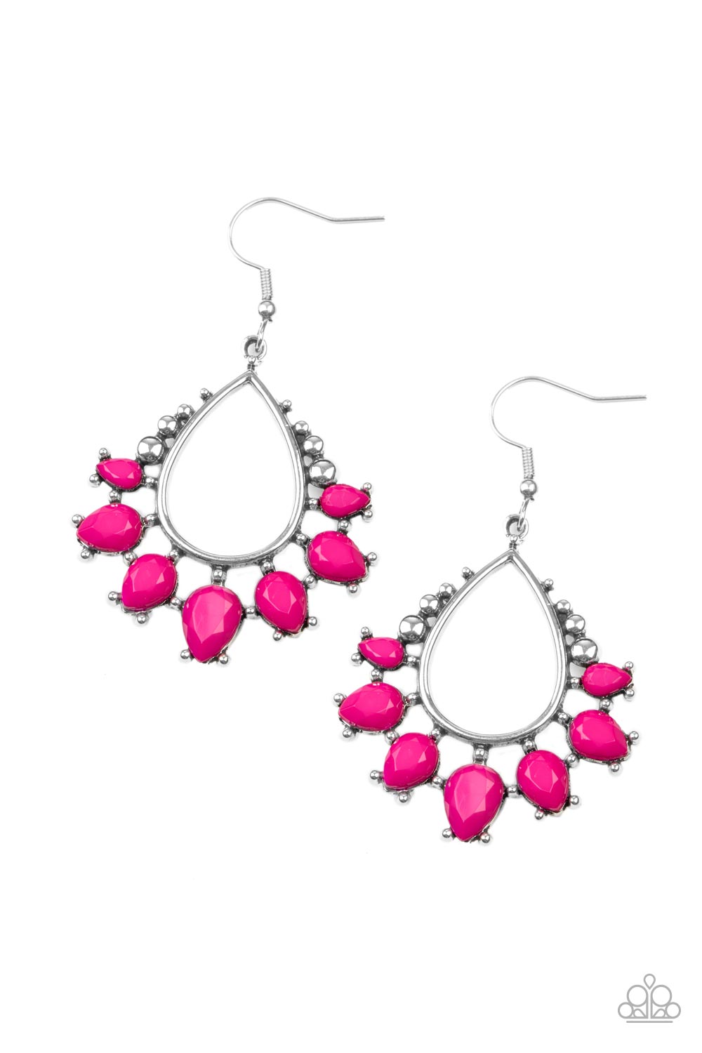 Flamboyant Ferocity - Pink Earrings - Paparazzi Accessories