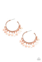 Load image into Gallery viewer, Happy Independence Day - Copper Earrings - Paparazzi Accessories
