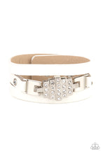 Load image into Gallery viewer, Ultra Urban - White Leather Bracelet - Paparazzi Accessories
