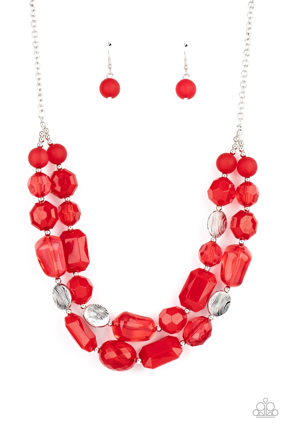 Oceanic Opulence - Red Necklace - Paparazzi Accessories