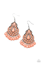 Load image into Gallery viewer, Persian Posh - Orange Earrings - Paparazzi Accessories
