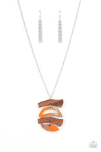 Load image into Gallery viewer, A WOODWORK In Progress - Orange Necklace - Paparazzi Accessories
