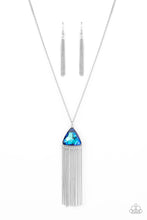 Load image into Gallery viewer, Proudly Prismatic - Blue Iridescent Gem Necklace - Paparazzi Accessories
