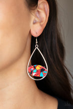 Load image into Gallery viewer, Tropical Terrazzo - Red Earrings - Paparazzi Accessories
