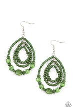 Load image into Gallery viewer, Prana Party - Green Seed Bead Earrings - Paparazzi Accessories
