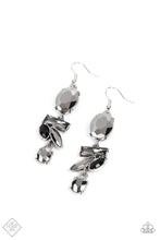 Load image into Gallery viewer, Modern Makeover - Silver Hematite Earrings - Paparazzi Accessories
