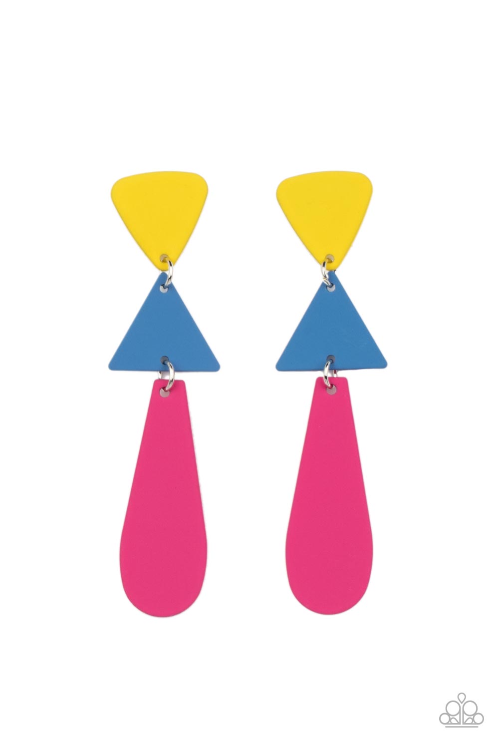 Retro Redux - Multi Color Earrings - Paparazzi Accessories