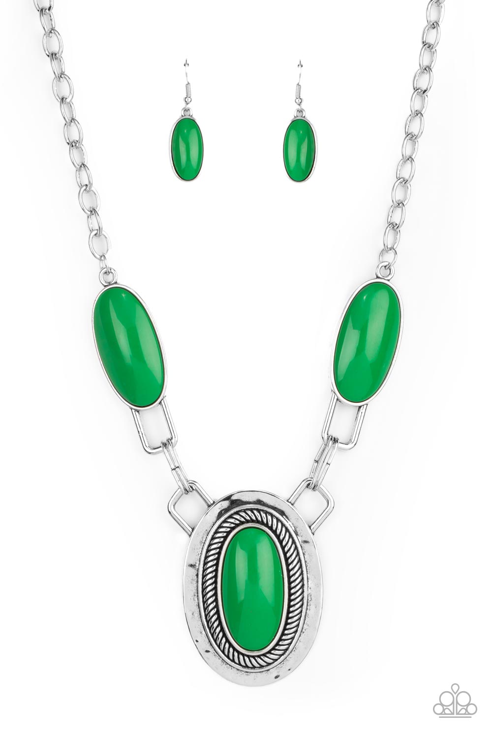 Count to TENACIOUS - Green Necklace - Paparazzi Accessories