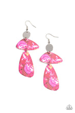 Load image into Gallery viewer, SWATCH Me Now - Abstract Pink Earrings - Paparazzi Accessories
