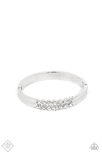 Load image into Gallery viewer, Doubled Down Dazzle - White Rhinestone Bracelet - Paparazzi Accessories

