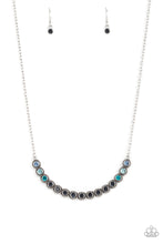 Load image into Gallery viewer, Throwing SHADES - Blue Ombre Rhinestone Necklace - Paparazzi Accessories
