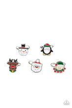 Load image into Gallery viewer, Starlet Shimmer Christmas Kid&#39;s Rings - Paparazzi Accessories
