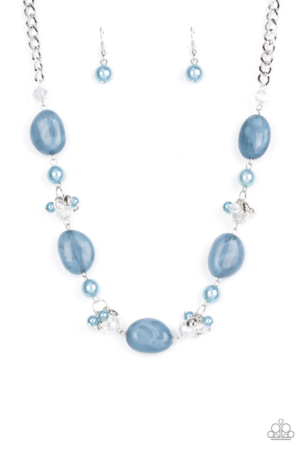 The Top TENACIOUS - Blue Faux Stones Necklace - Paparazzi Accessories