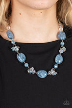 Load image into Gallery viewer, The Top TENACIOUS - Blue Faux Stones Necklace - Paparazzi Accessories
