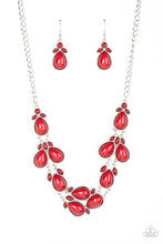 Load image into Gallery viewer, Botanical Banquet - Red Necklace - Paparazzi Accessories
