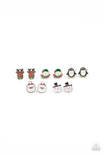 Load image into Gallery viewer, Starlet Shimmer Christmas Kid&#39;s Earrings - Paparazzi Accessories
