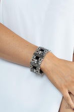 Load image into Gallery viewer, Dynamically Diverse - Hematite and Smoky Rhinestone Bracelet
