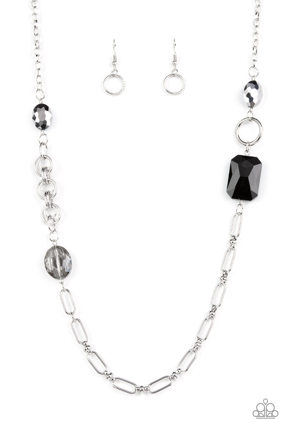 Famous and Fabulous - Black Hematite Smoky Necklace - Paparazzi Accessories