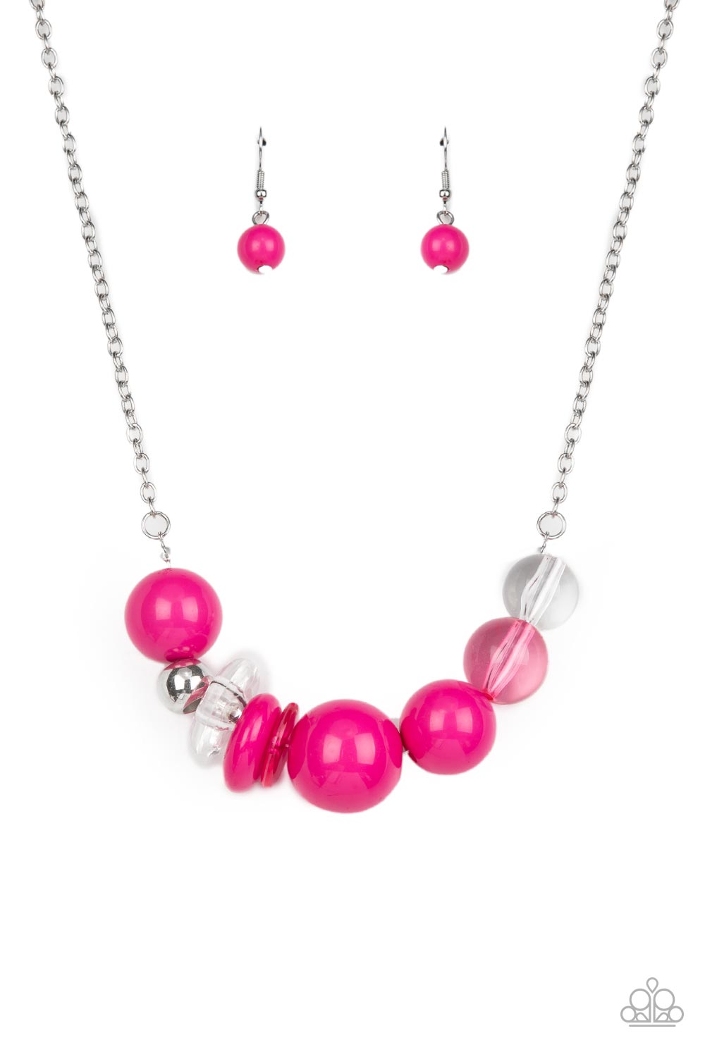Bauble Bonanza - Pink Necklace - Paparazzi Accessories