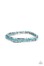 Load image into Gallery viewer, Just a Spritz -  Blue Iridescent Crystal Bead Bracelet - Paparazzi Accessories
