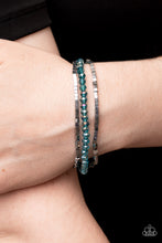 Load image into Gallery viewer, Just a Spritz -  Blue Iridescent Crystal Bead Bracelet - Paparazzi Accessories
