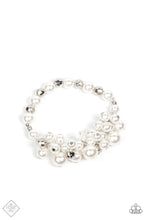 Load image into Gallery viewer, Elegantly Exaggerated - Pearly White Beaded Bracelet
