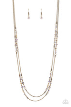 Load image into Gallery viewer, Petitely Prismatic - Brass Iridescent Beads - Paparazzi Accessories
