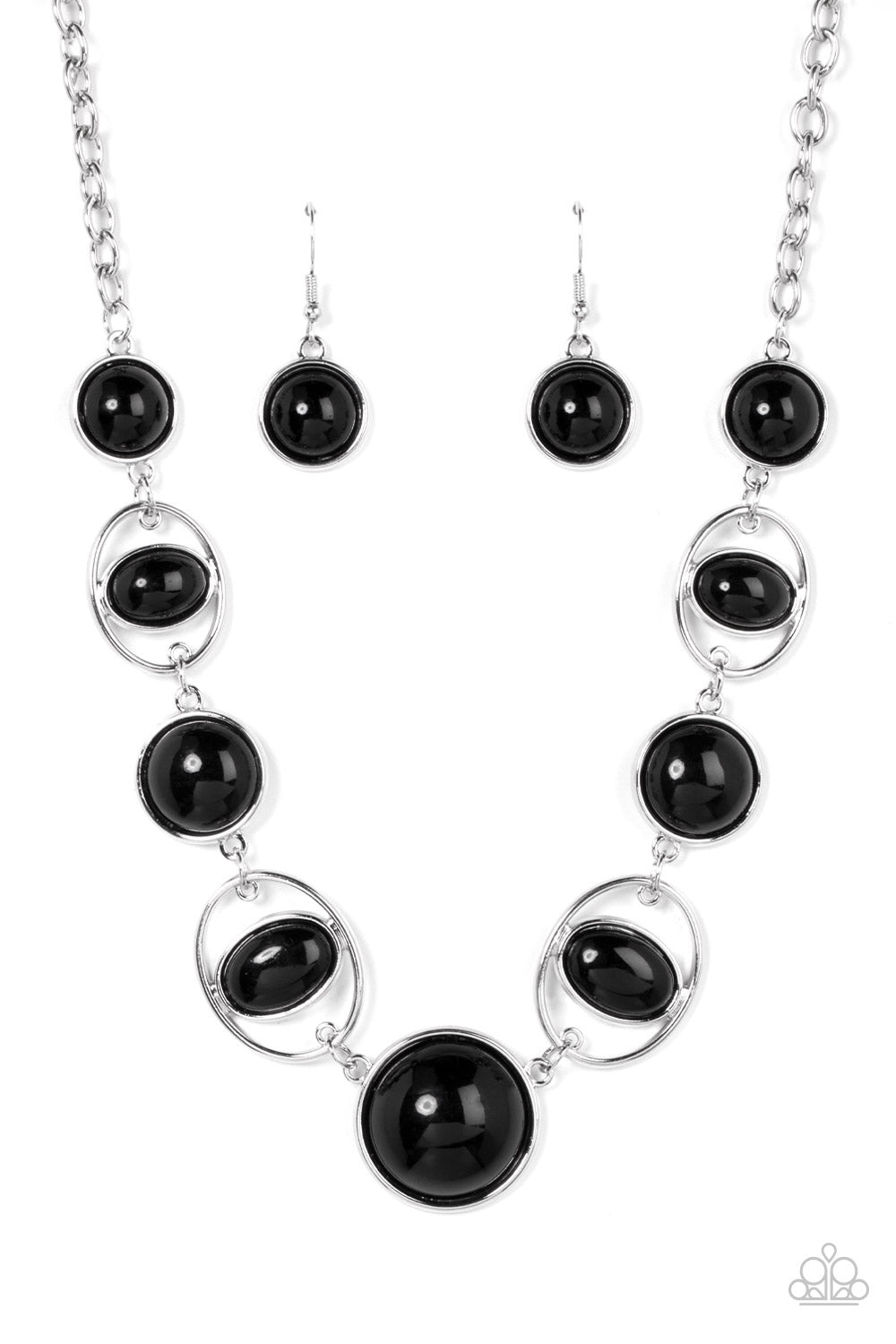 Eye of the BEAD-holder - Black Bead Necklace - Paparazzi Accessories