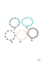 Load image into Gallery viewer, Starlet Shimmer Winter Kid&#39;s Bracelet - Paparazzi Accessories
