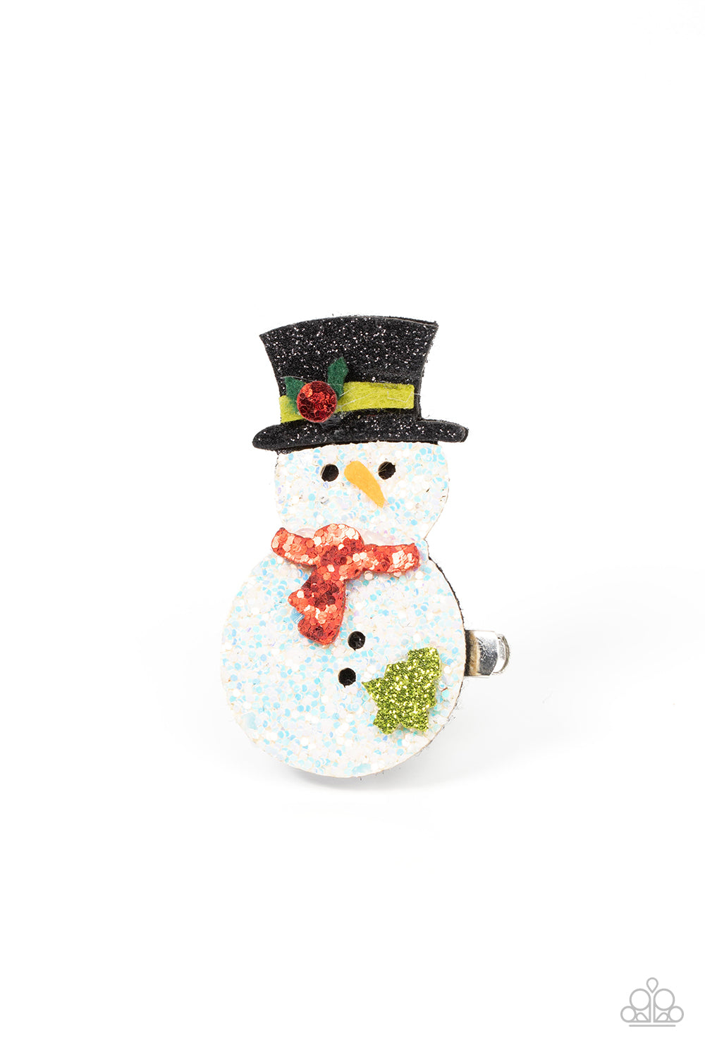 Let it Snow - Sparkly Snowman Hair Clip - Paparazzi Accessories