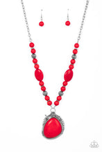 Load image into Gallery viewer, Southwest Paradise - Red Stone and Bead Necklace - Paparazzi Accessories

