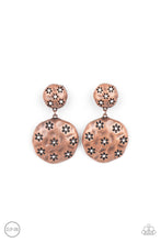Load image into Gallery viewer, Industrial Fairytale - Copper Clip On Earrings - Paparazzi Accessories
