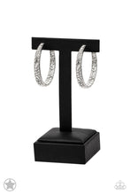 Load image into Gallery viewer, GLITZY By Association Blockbuster Earrings - White Rhinestones
