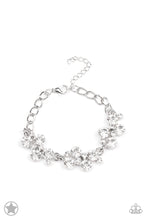 Load image into Gallery viewer, Old Hollywood White Rhinestone Bracelet - Paparazzi Accessories
