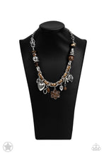 Load image into Gallery viewer, Charmed, I Am Sure - Brown and Ivory Charm Necklace - Paparazzi Accessories
