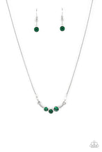 Load image into Gallery viewer, Sparkling Stargazer - Green Rhinestone Necklace - Paparazzi Accessories
