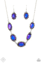 Load image into Gallery viewer, Regal Renaissance Purple Multi Oil Spill Necklace - Paparazzi Accessories
