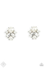 Load image into Gallery viewer, Royal Reverie Pearl and Rhinestone Earrings - Paparazzi Accessories
