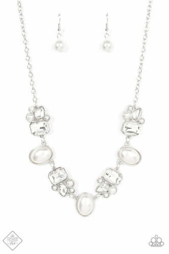 Sensational Showstopper Pearl and Rhinestone Necklace - Paparazzi Accessories