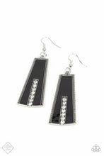 Load image into Gallery viewer, Demandingly Deco - Black Glossy Earrings - Paparazzi Accessories

