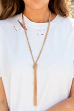 Load image into Gallery viewer, KNOT All There Gold Necklace - Paparazzi Accessories
