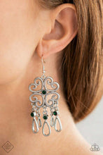 Load image into Gallery viewer, Majestic Makeover - Green Earrings - Paparazzi Accessories
