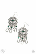 Load image into Gallery viewer, Majestic Makeover - Green Earrings - Paparazzi Accessories

