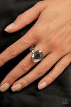 Load image into Gallery viewer, Updated Dazzle Hematite Smoky Ring - Paparazzi Accessories
